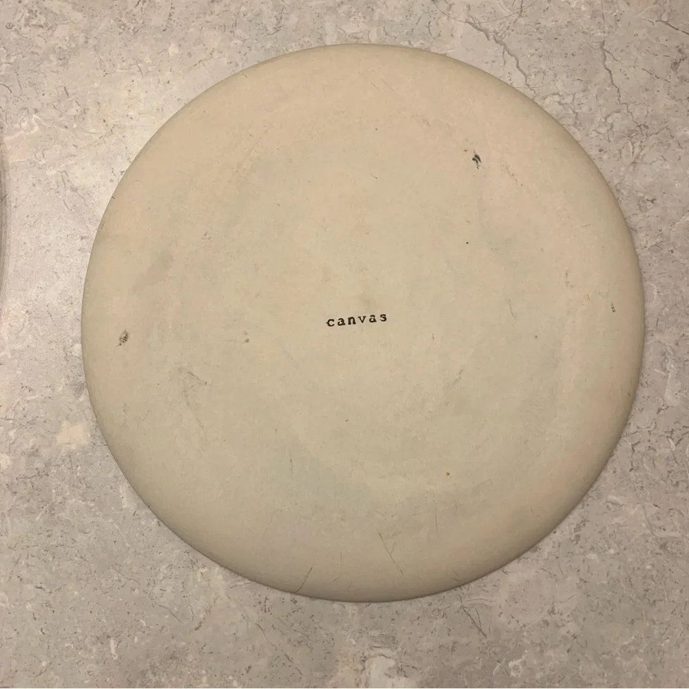 Canvas blue dinner plate #2